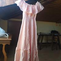 Abito lungo pizzo Sangallo