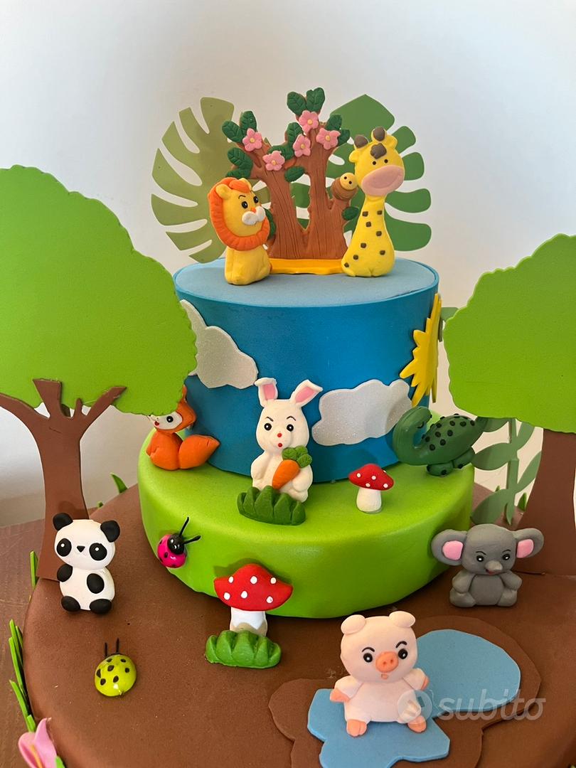 Torta scenografica tema giungla - Tutto per i bambini In vendita a Reggio  Calabria