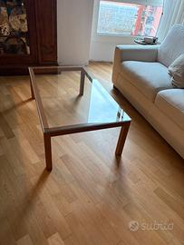 Tavolino da salotto | Legno e Vetro temperato