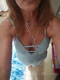 Mini abito glitter milk&mint