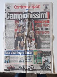 Milan campione d'Europa 2007 corriere dello sport