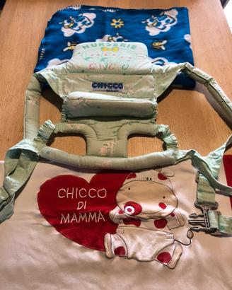 Porta bimbi e 2 copertine per neonati