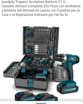 Sundpey Trapano Avvitatore Batteria 21 V