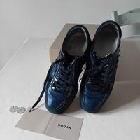 hogan blu di vernice 