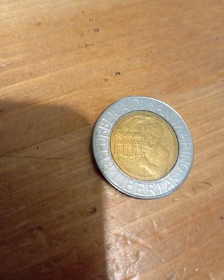 500 lire repubblica di San Marino 1994