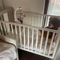 Lettino Pali Teo Bianco con Kit Doppia Altezza