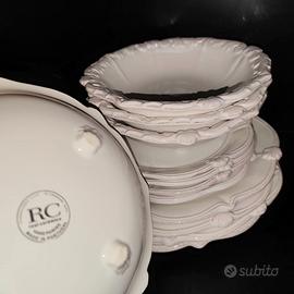 Servizio 12 piatti shabby chic - RC real ceramica