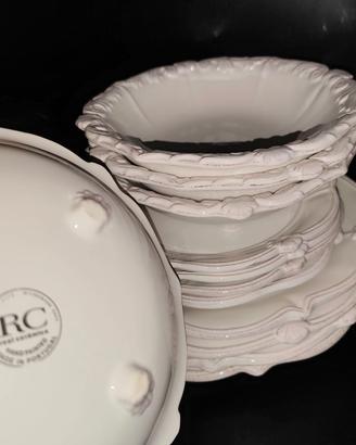 Servizio 12 piatti shabby chic - RC real ceramica