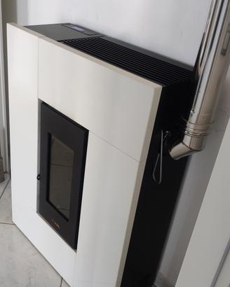 stufa a pellet completa canna fumaria tubi deflett