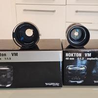 Obiettivi Voigtlander Nokton attacco LM.