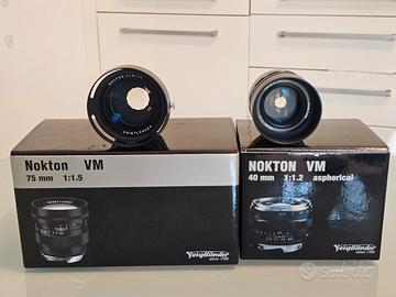 Obiettivi Voigtlander Nokton attacco LM.