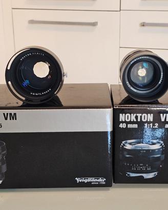 Obiettivi Voigtlander Nokton attacco LM.