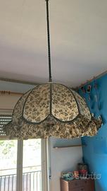 Lampadario in stoffa e corda