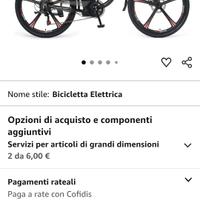 Bici Elettrica da donna con  cambio 6 marce