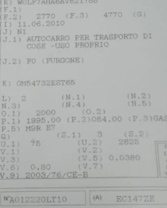 motore opel Vivaro 2.0 diesel