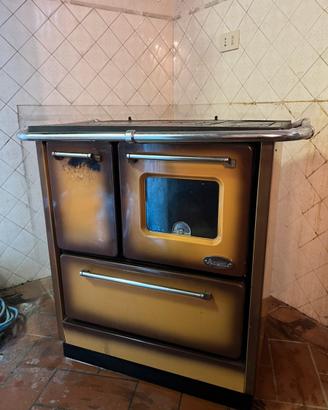 🔥 Stufa economica a legna con forno – vintage