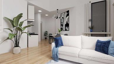 Elegante monolocale con soppalco