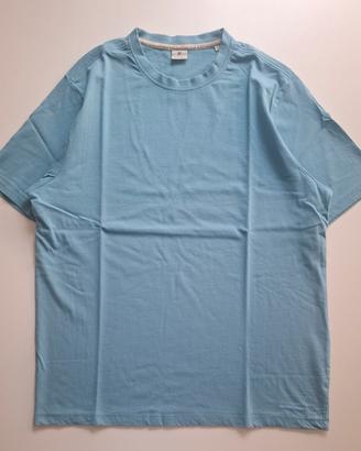t-shirt uomo Hermitage turchese L cotone regular