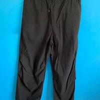 Pantaloni parachute Zara cotone nero, taglia L.