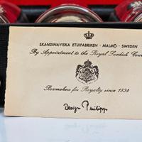 Bicchieri da whisky e valigetta stile svedese