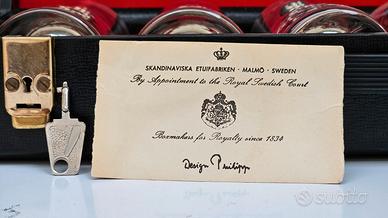 Bicchieri da whisky e valigetta stile svedese