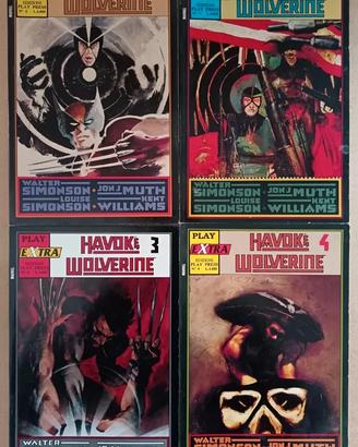 Fumetti comics anni 90 Havok e Wolverine completa