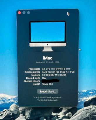 Apple Imac 27’  2020