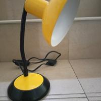 lampada da comodino vintage funzionante gialla