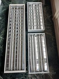 plafoniere in acciaio bianco per interni