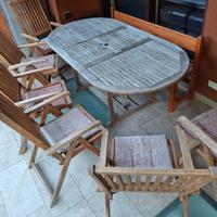 TAVOLO IN LEGNO DA GIARDINO/PATIO