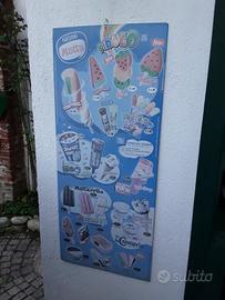 pannello gelati vintage 
