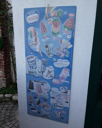 pannello gelati vintage 