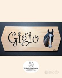 Targhe da box personalizzate per cavalli