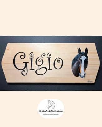 Targhe da box personalizzate per cavalli
