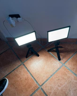 COPPIA LUCI LED NEEWER 9”