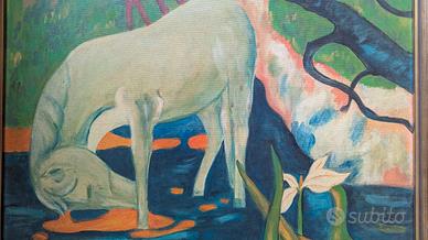 copia del cavallo bianco di Gauguin da restaurare 