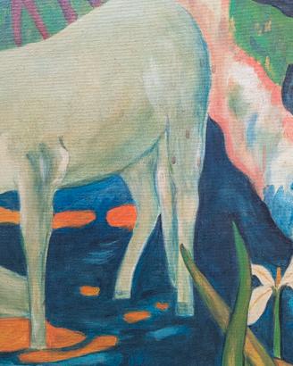copia del cavallo bianco di Gauguin da restaurare 
