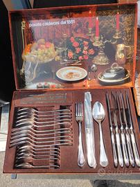 💥Vintage Calderoni Argentate , posate mai usate, 