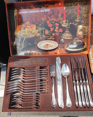 💥Vintage Calderoni Argentate , posate mai usate, 