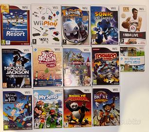 Lotto 14 giochi Nintendo Wii