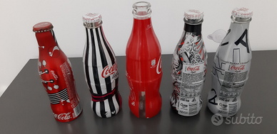 Bottigliette vetro alluminio coca cola