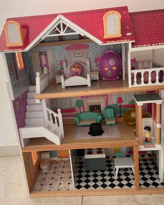 Casetta bambole in legno