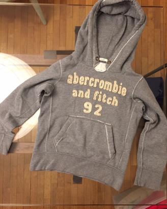 Felpa Abercrombie con cappuccio grigia