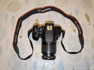 CANON EOS 65D + ottica 18-55 canon + scheda di mem