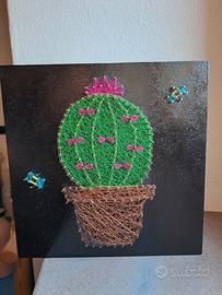 Quadro string art Cactus