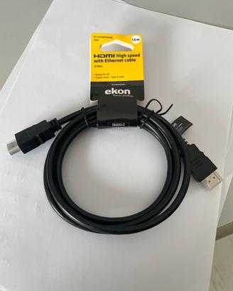 Cavo HDMI High Speed con Ethernet 1,5 m nuovo