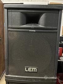 4 casse amplificate LEM BIAMP
