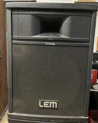 4 casse amplificate LEM BIAMP