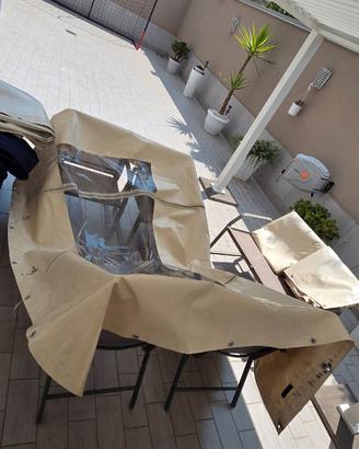 Teloni pvc gazebo finestra e porta