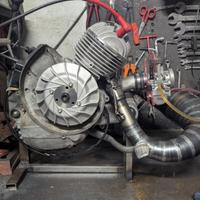 Blocco motore vespa vmc et7 girato